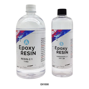 Ex1500 2-1 Crystal Clear Epoxy Art Resin Kit 1.5 Kg Ch