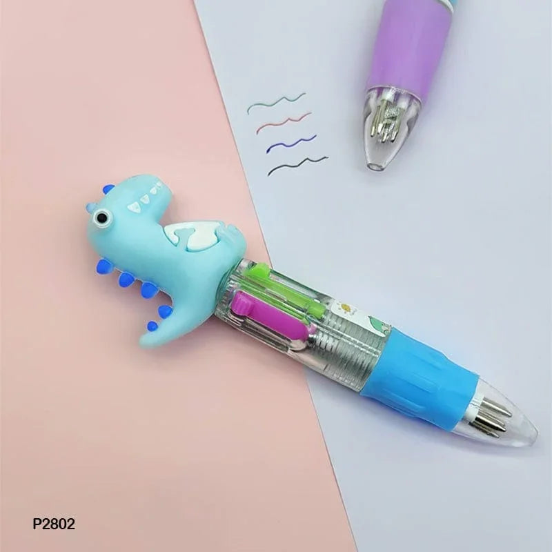 MG Traders Return Gift Products P2802 4 Color Dinosaur Mini Pen 36Pc