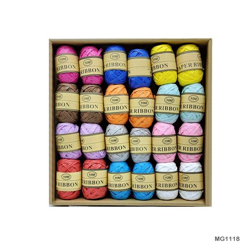Paper Ribbons Package Paper Ribbon 10Mtr (24Pcs/Box) (Mg1118) – Inkarto