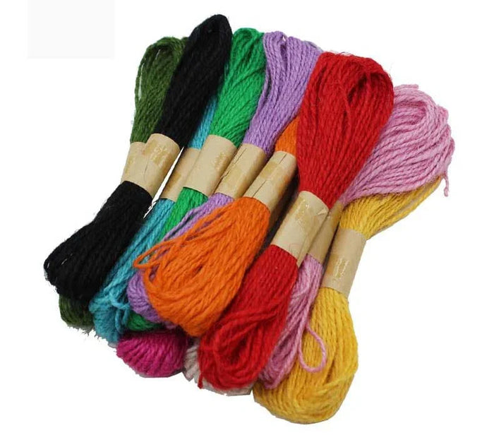 Jute Thread Colour (12Color) (Jtc) 10 Meter