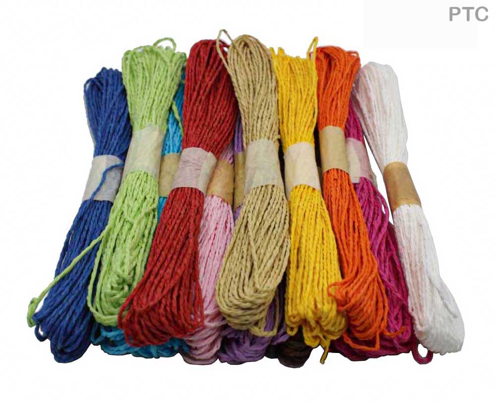 MG Traders Rope & Lace Paper Thread Cc (12Color) 20 Mtr (Ptc)