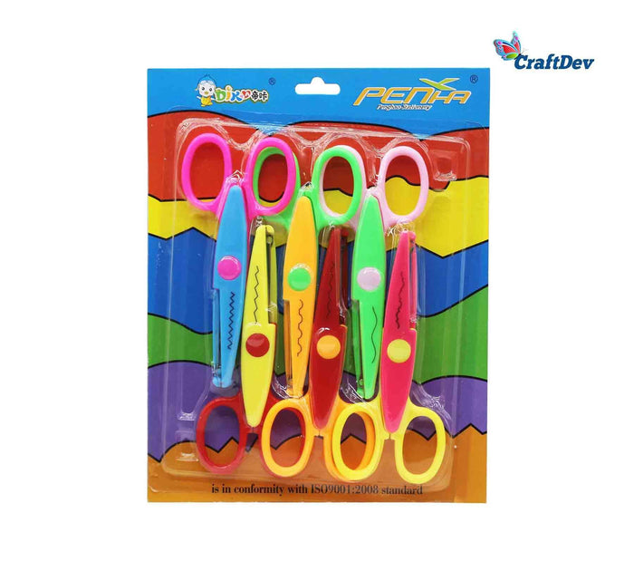 Zig Zag Scissors Set - 6 Unique Decorative Cutting Styles