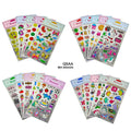 MG Traders scrapbook Stickers Qsaa Metalic Kids Journaling Sticker  (Pack of 6)