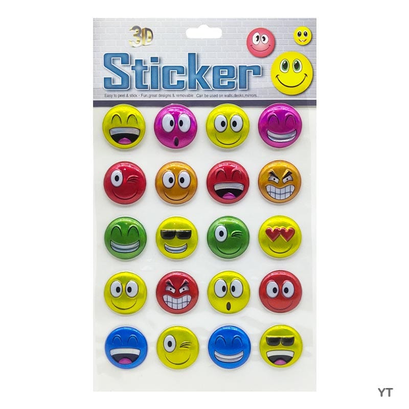 MG Traders scrapbook Stickers Yt Smile Journaling Sticker  (Pack of 4)