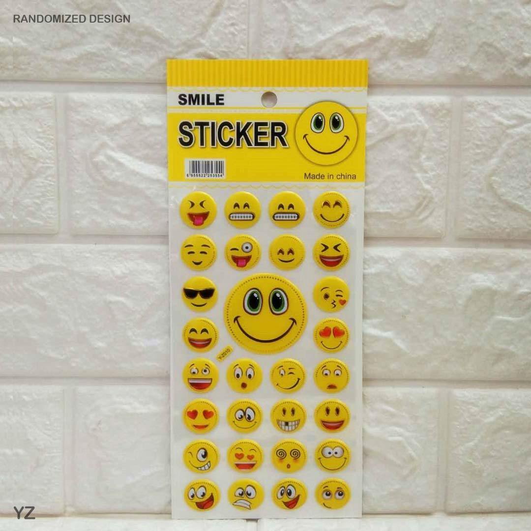 MG Traders scrapbook Stickers Yz Smile Journaling Sticker  (Pack of 6)