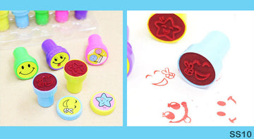 Smile Stamp 10Pc Cc (Ss10)  (Pack of 3) Teacher's Stamp & Appreciation stamp