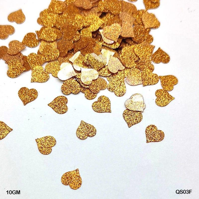 Heart Glitter 7Mm 10Gm Sequince      Code  Qs03F