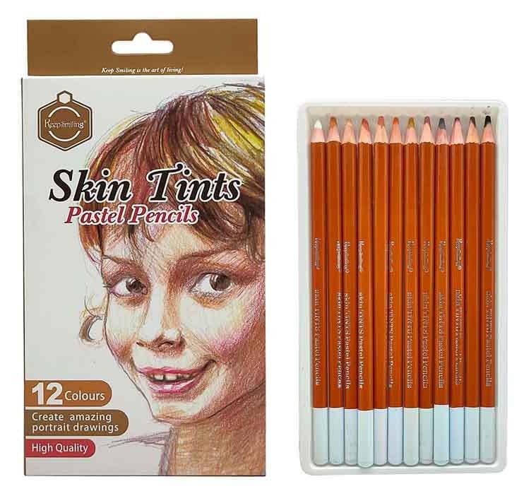 MG Traders Sketching Pencil 12Pc Pastel Pencils Soft (Tb1030)