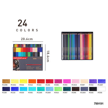 799191 Superior Artist Color Pencil 24 Color