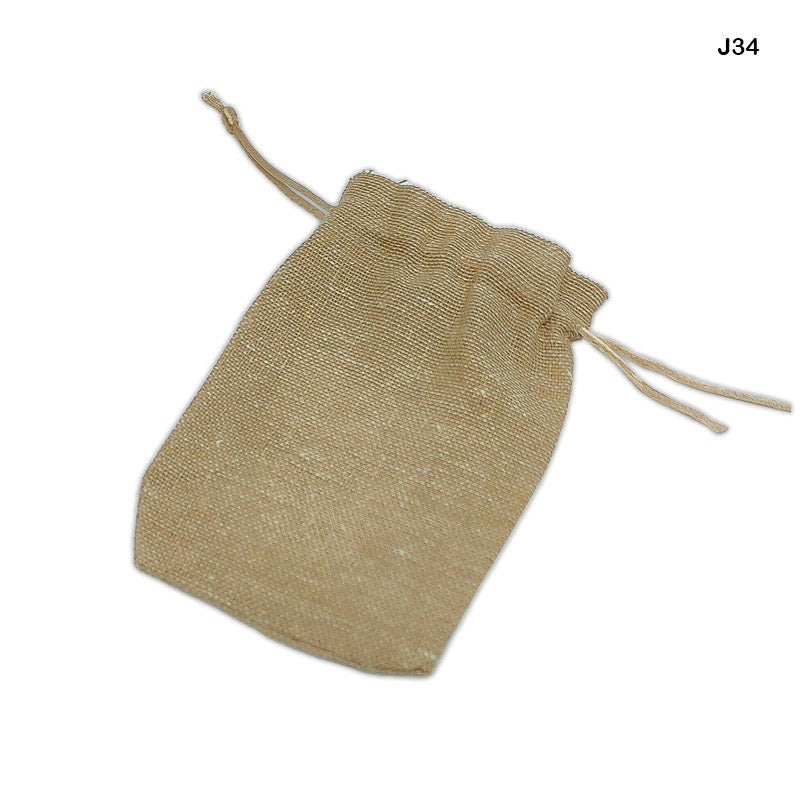 MG Traders Small bags Jute Bag - 3X4"-10Pcs (J34)