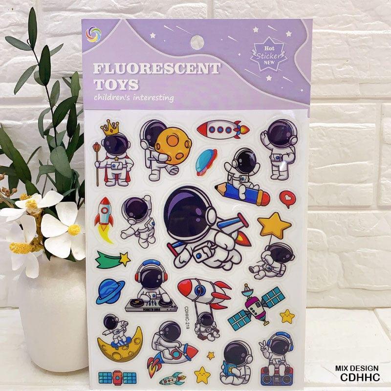 MG Traders Stickers Cdhhc Fluorescent Glow In Dark Sticker