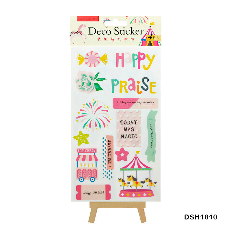 MG Traders Stickers Deco Sticker Eno 4In1 (Dsh1810)
