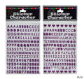 MG Traders Stickers Glitter Alphabet / Number Sticker (Xlq)