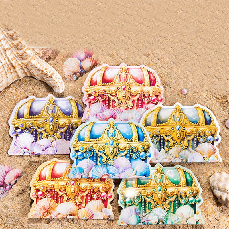 MG Traders Stickers Hbbz003 Treasures On The Beach Deco Sticker 20Pc