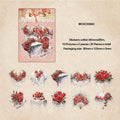 MG Traders Stickers Mg0230662 Floral Flower Cutout Sticker Pack 20Pc