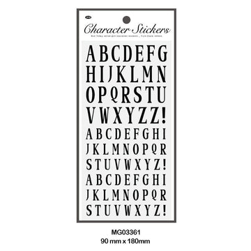 Mg03361 Retro Character Sticker Alphabet W