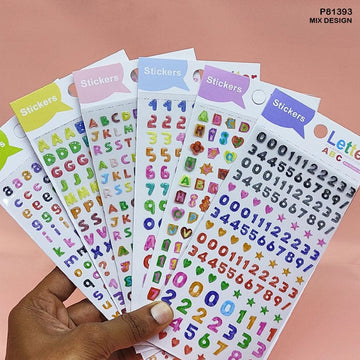 MG Traders Stickers P81393 Letter Number Sticker