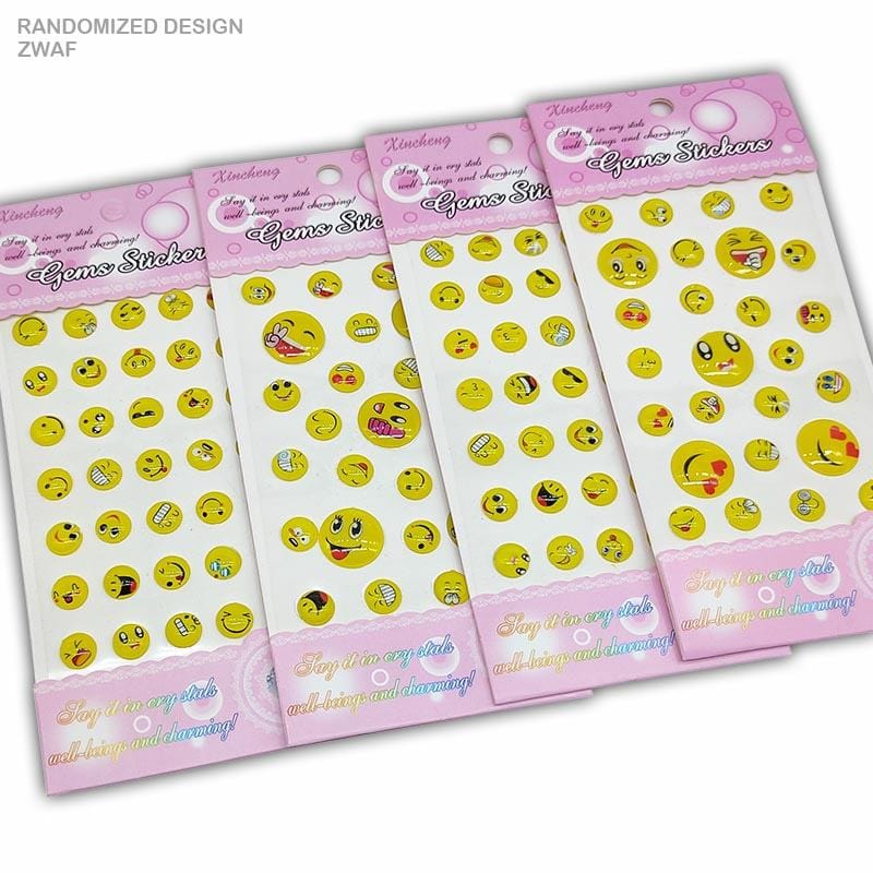 MG Traders Stickers Smily Crystal Gems Sticker Small Xincheng Zwaf