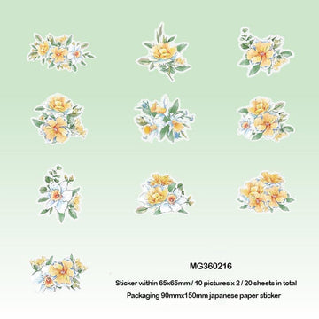 MG Traders Stickers Summer Solstice Mg360216 Paper Sticker 20Pc