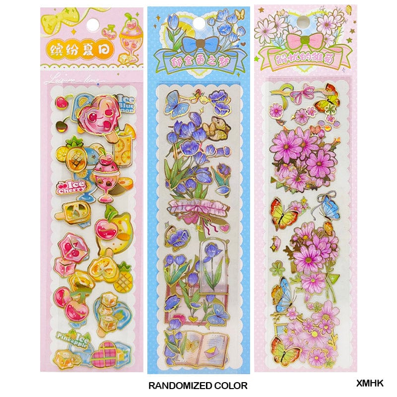 MG Traders Stickers Xmhk Gold Foiled Craft Sticker