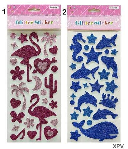 MG Traders Stickers Xpv Glitter Foam Designer Sticker (Xpv)