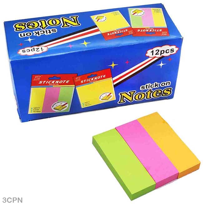 MG Traders Sticky Notes 3Cut Sticky Note Neon (3Cpn)