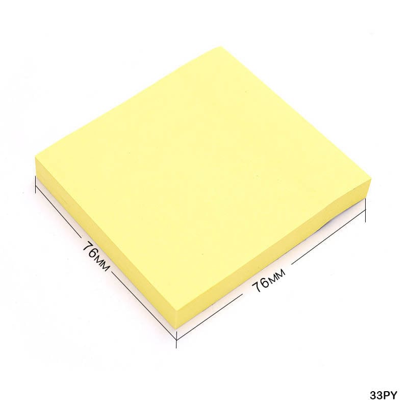 MG Traders Sticky Notes 3X3 Sticky Notes Yellow Cc (33Py)