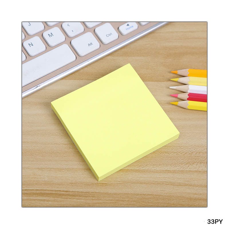 MG Traders Sticky Notes 3X3 Sticky Notes Yellow Cc (33Py)