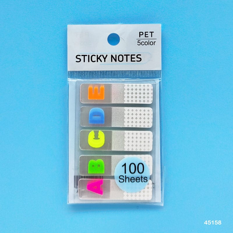 MG Traders Sticky Notes 45158 Sticky Notes 12X45Mm 5 Tp Letter  (Pack of 6)