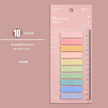 Sticky Notes 10 Color 8620M 11X44Mm Morandi  (Pack of 4)