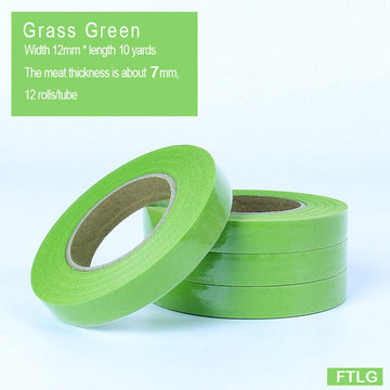 Floral Tape Roll (12Pc) 10 Yard L Green