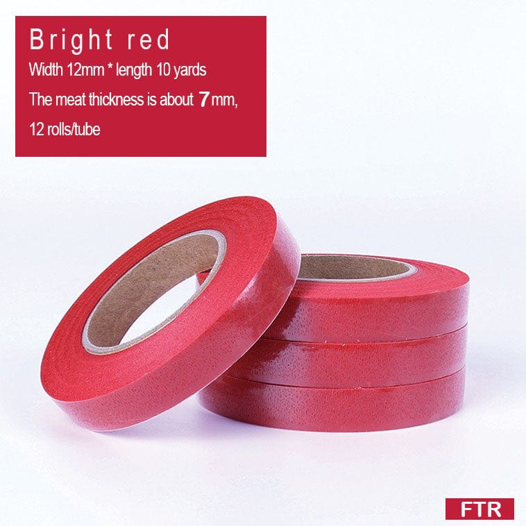 MG Traders Tape Floral Tape Roll (12Pc) 10 Yard Red (Ftr)