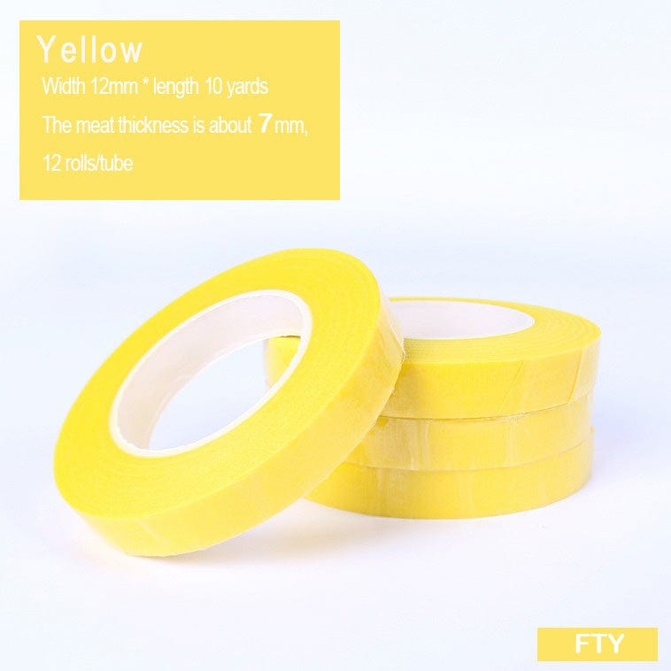 MG Traders Tape Floral Tape Roll (12Pc) 10 Yard Yellow (Fty)