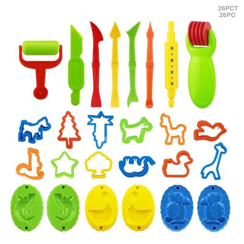 MG Traders Tools 26Pc Plastic Clay N Sand Art Tool (26Pct)