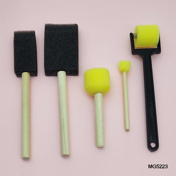 5Pc Mixed Sponge Brush And Tool (Mg5223)  (Pack of 4)