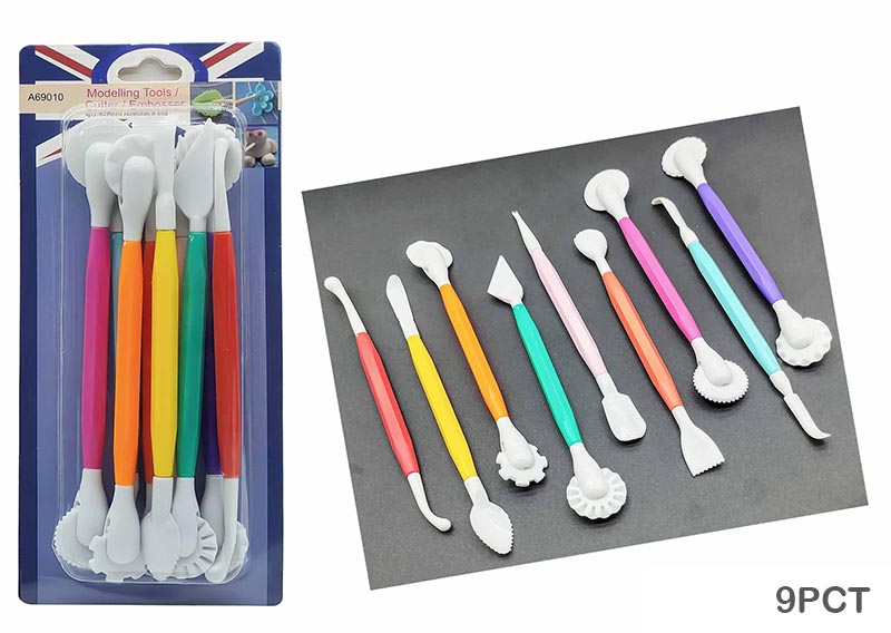 MG Traders Tools 9Pc Plastic Clay Tool (9Pct)
