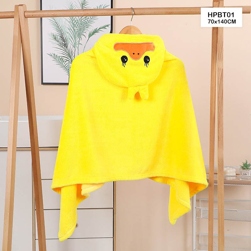 MG Traders Towel Hooded Poncho Bath Towel Kids Hpbt01 70X140Cm