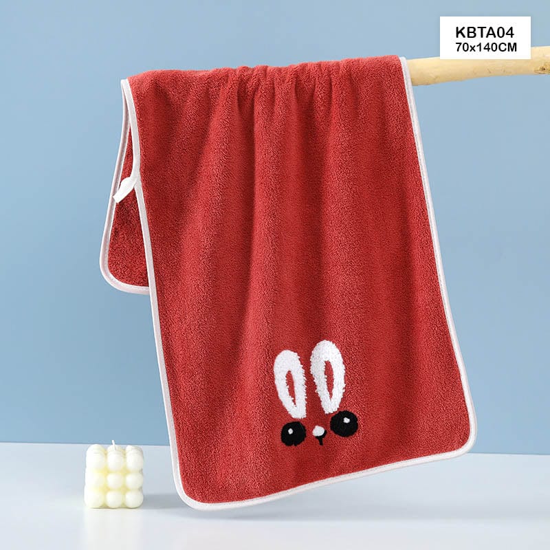 MG Traders Towel Kids Bath Towel Rust 70X140Cm Kbta04