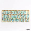 MG Traders Toys & Kits Wooden Alphabet Moon Star Blue Big (Wamsb)