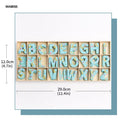 MG Traders Toys & Kits Wooden Alphabet Moon Star Blue Big (Wamsb)