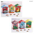 MG Traders Toys & Kits Wooden House Money Bank (Whmb)  (Pack of 3)