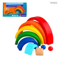 MG Traders Toys & Kits Wt Rainbow Blocks Staking (135)