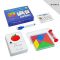 MG Traders Toys & Kits Wt Tangram Letters Writing Card In