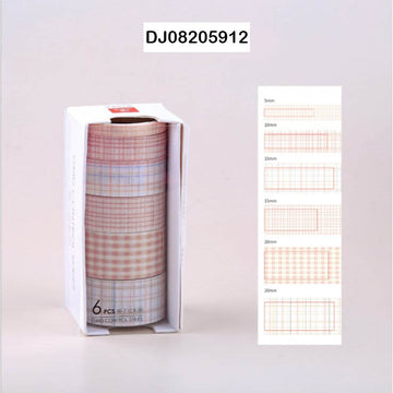 Dj08-205912 Washi Tape (6 Pc)