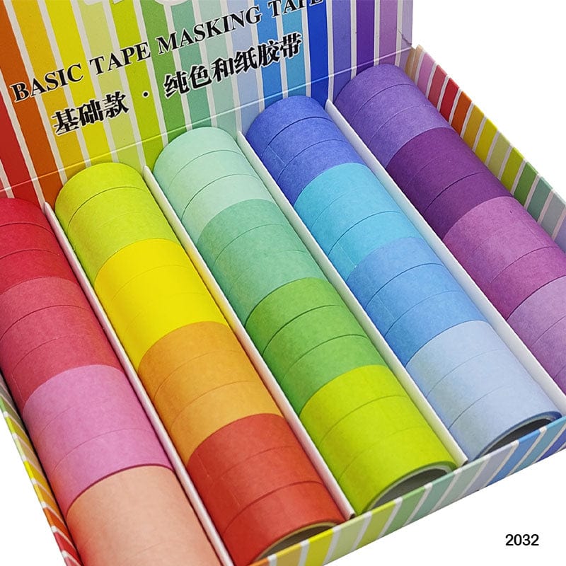 MG Traders Washi Tape Washi Tape 2032 (1.5Cm*5Mtr) (60Pcs)