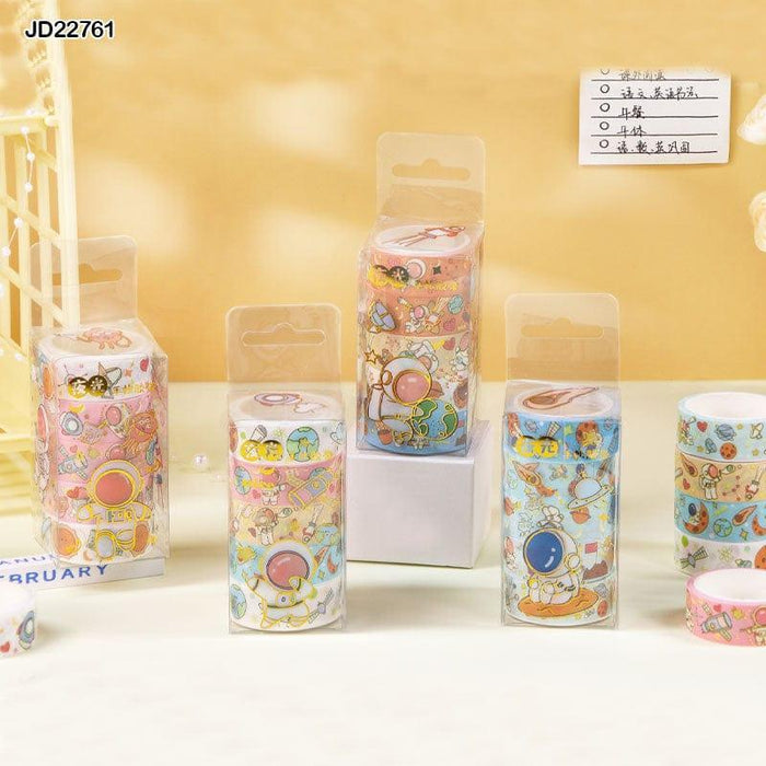 Space Washi Tape Pack of 5 tapes - 2 meters each