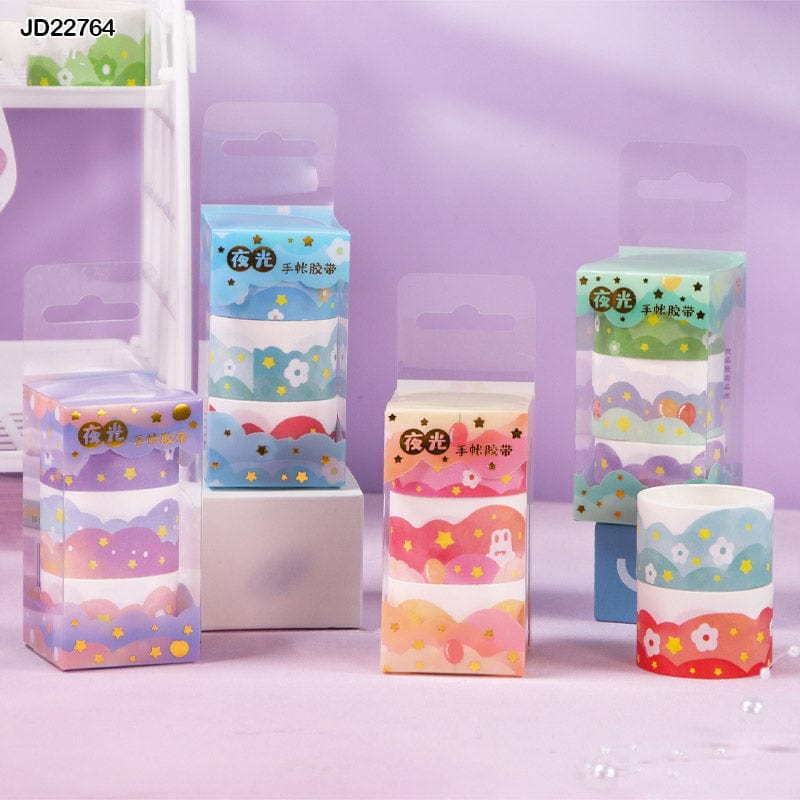 MG Traders Washi Tape Washi Tape 22764 2Mtr 3Pcx12Pack