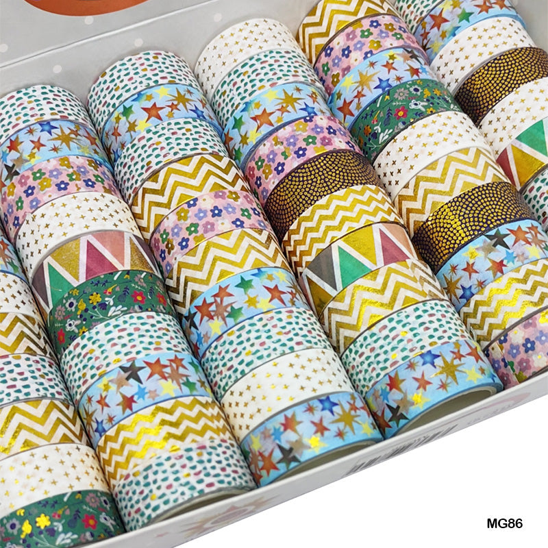 MG Traders Washi Tape Washi Tape Gold Medal 60Pc 15Mm*3Mmtr (Mg86)