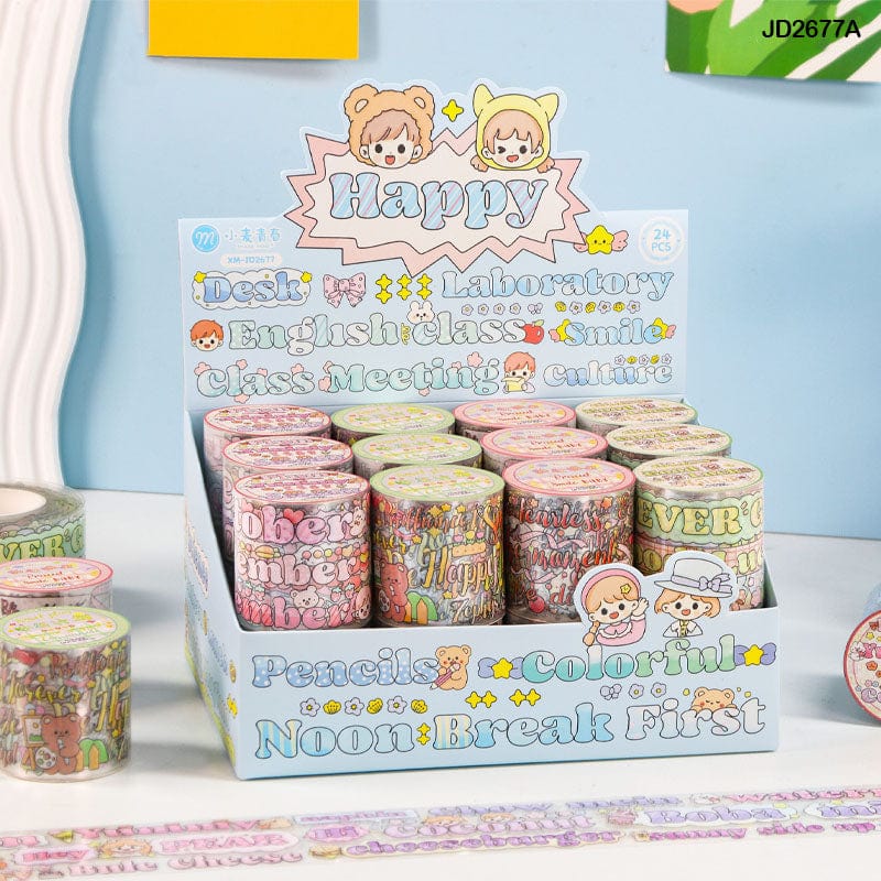 MG Traders Washi Tape Washi Tape Jd2677A 24Pc