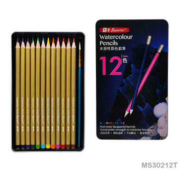 MG Traders Watercolor Pencil Ms302-12T Water Color Pencil (Ms30212T)